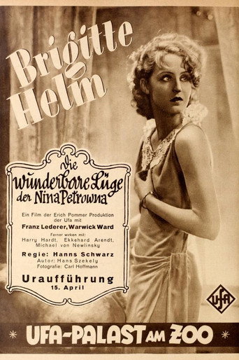Cartel de Die wunderbare Lüge der Nina Petrowna