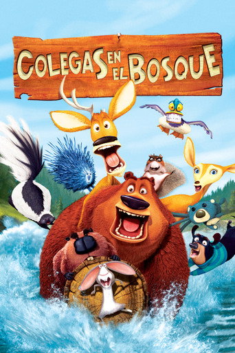 Cartel de Colegas en el bosque