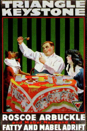 Cartel de Fatty y Mabel a la deriva