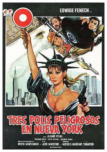 Cartel de Tres polis peligrosos en Nueva York