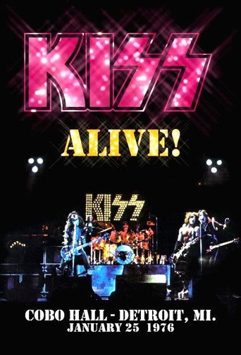 Cartel de Kiss - (Alive Tour) Cobo Hall Detroit, MI January 25,