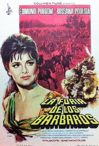 Cartel de La furia de los bárbaros