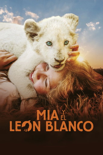 Cartel de Mia y el león blanco