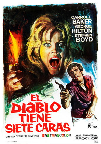 Cartel de El diablo tiene siete caras