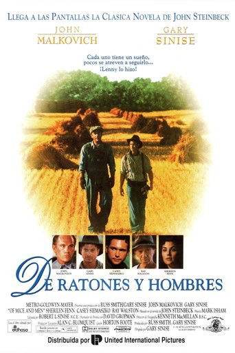 Cartel de De ratones y hombres