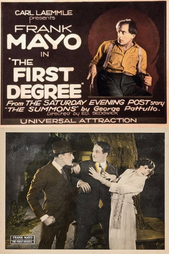Cartel de The First Degree