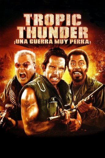Cartel de Tropic Thunder, ¡una guerra muy perra!