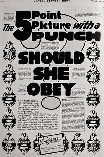 Cartel de Should She Obey?