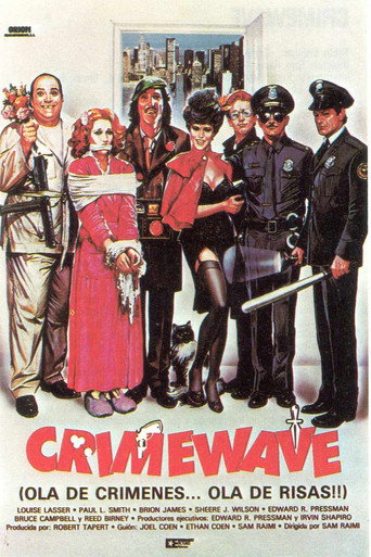 Cartel de Crimewave (Ola de crímenes, ola de risas)