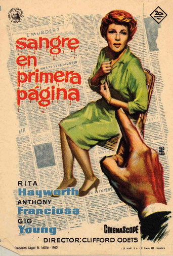 Cartel de Sangre en primera página