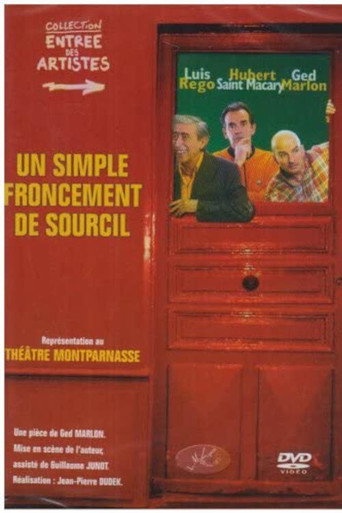 Cartel de Un simple froncement de sourcil