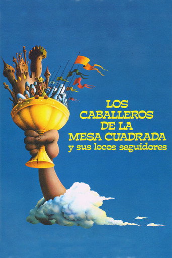 Cartel de Los caballeros de la mesa cuadrada y sus locos seguidores