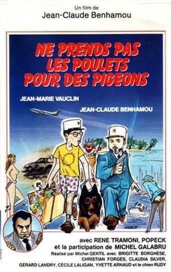 Cartel de Ne prends pas les poulets pour des pigeons