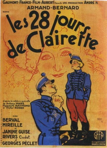 Cartel de Les 28 jours de Clairette