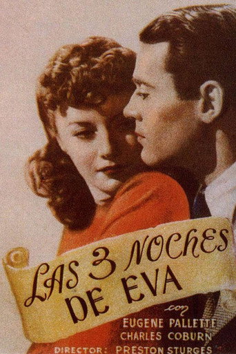 Cartel de Las tres noches de Eva