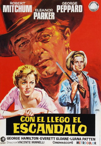Cartel de Con él llegó el escándalo