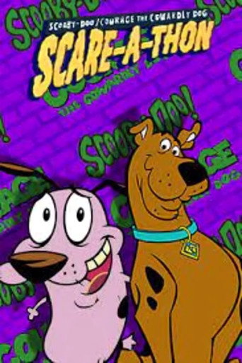 Cartel de Scooby-Doo/Courage the Cowardly Dog Scare-A-Thon