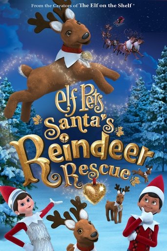 Cartel de Elf Pets: El rescate de los renos de Papá Noel
