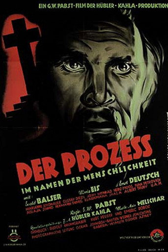 Cartel de Der Prozeß