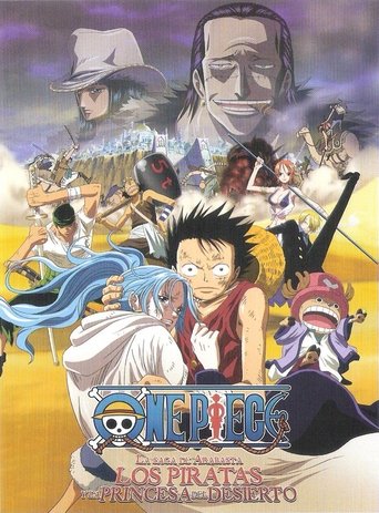 Cartel de One Piece: Saga de Arabasta - Los Piratas y la Princesa del Desierto