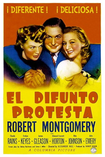 Cartel de El difunto protesta