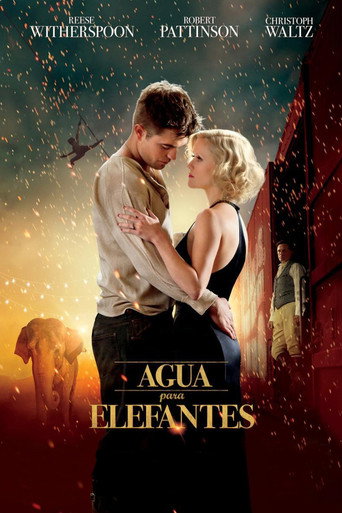 Cartel de Agua para elefantes