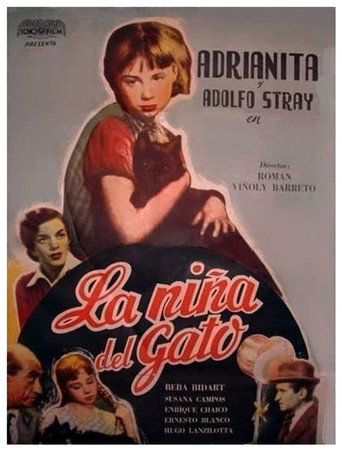 Cartel de La niña del gato