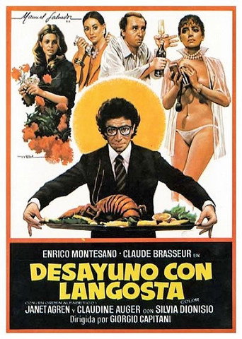 Cartel de Desayuno con langosta