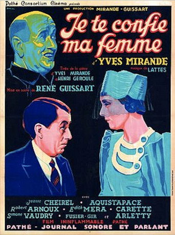 Cartel de Je te confie ma femme