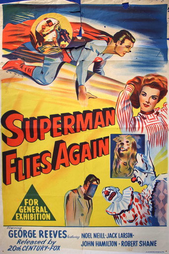 Cartel de Superman Flies Again