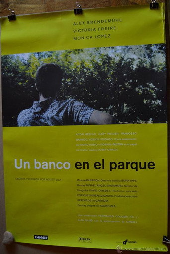 Cartel de Un banco en el parque