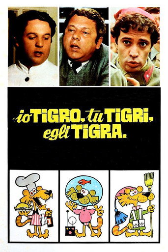 Cartel de Io tigro, tu tigri, egli tigra
