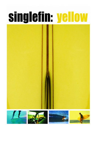 Cartel de Single Fin Yellow