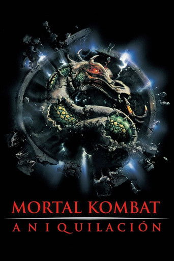 Cartel de Mortal Kombat II. Aniquilación