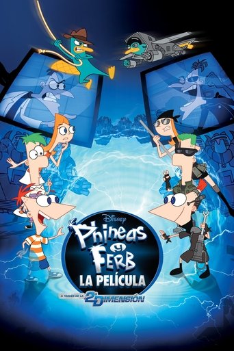 Cartel de Phineas y Ferb: A través de la 2ª dimensión