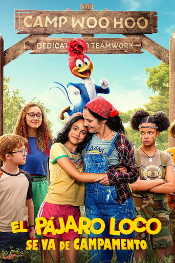 Cartel de El Pájaro Loco ¡Lío en el campamento!