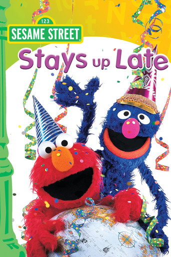 Cartel de Sesame Street Stays Up Late!