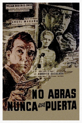Cartel de No abras nunca esa puerta