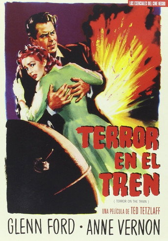 Cartel de Terror en el tren