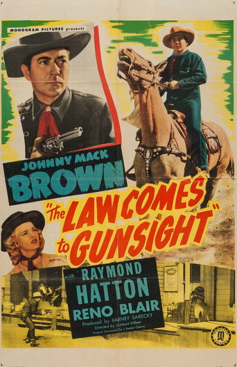Cartel de The Law Comes to Gunsight