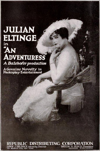 Cartel de An Adventuress