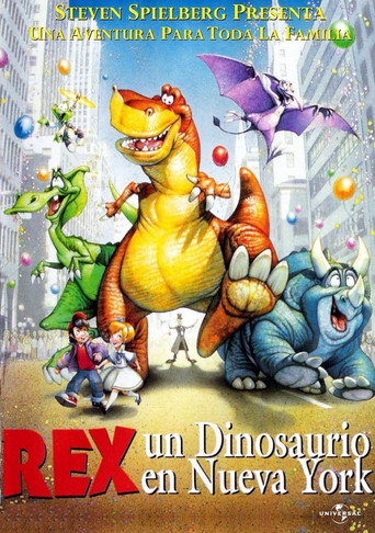 Cartel de Rex: Un dinosaurio en Nueva York