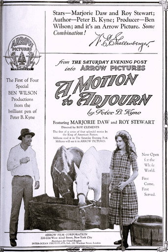 Cartel de A Motion to Adjourn