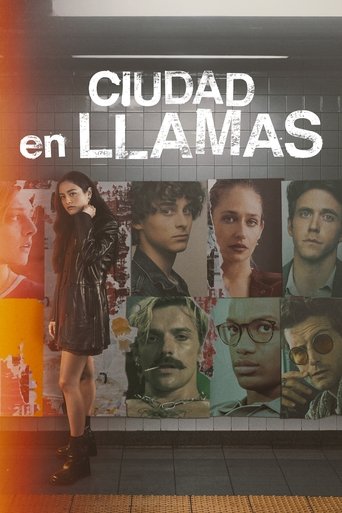 Cartel de Ciudad en llamas