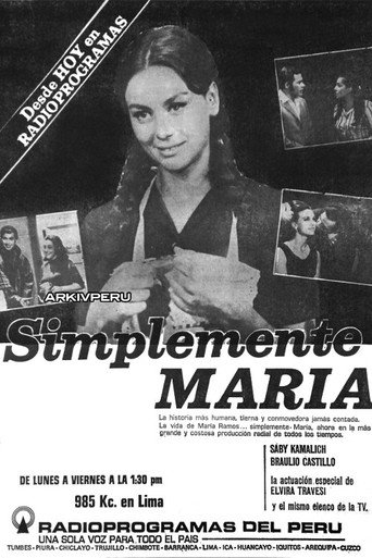 Cartel de Simplemente María