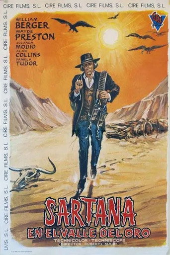 Cartel de Sartana en el valle del oro