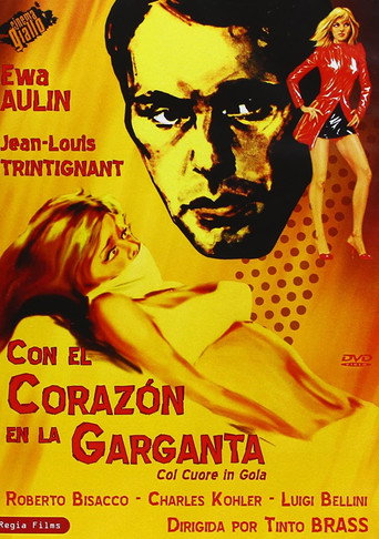 Cartel de Con el corazón en la garganta
