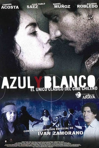 Cartel de Azul y Blanco