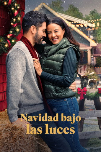 Cartel de Navidad bajo las luces
