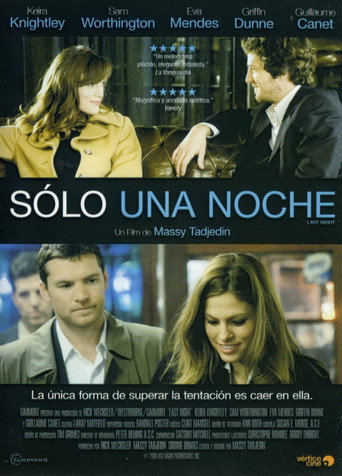 Cartel de Sólo una noche (Last night)